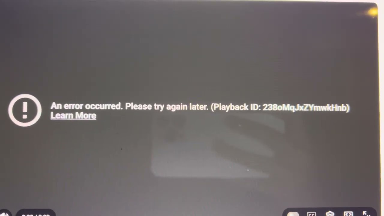An error occurred. Please try again later. ￼- YouTube