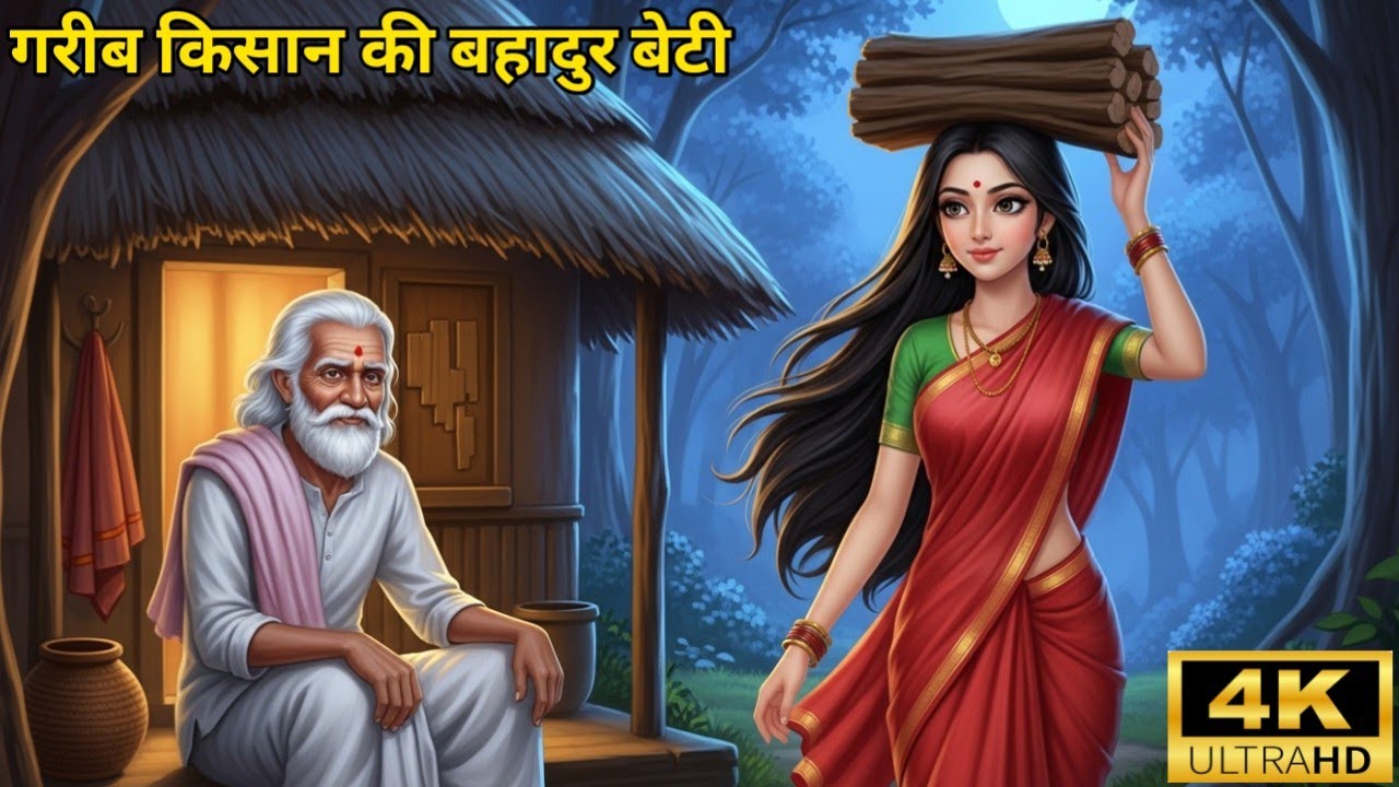 गरीब किसान की बहादुर बेटी || Brave daughter of a poor farmer #hindistories 