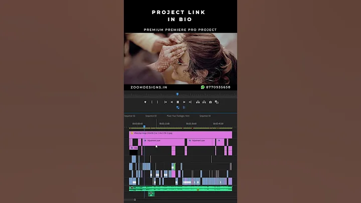 New wedding Teaser Project ZD001 #wedding #premiereprotemplate  #weddingalbumpsd #photocolorgrading