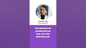 "Civic education is not just about what you know, it