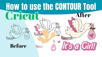 How to use the Contour Tool in Cricut Design Space for Beginners | How to Create Layers in Cricut