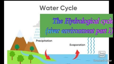 The Hydrological cycle (river environments part 1)