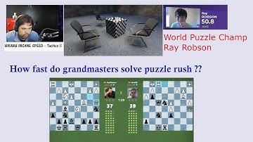 How fast do Grandmasters solve tactics puzzles ? | Ray Robson | Highlights !