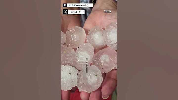 La DANA trae fuertes granizadas en Almería e inundaciones en Málaga