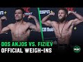 Rafael Dos Anjos vs. Rafael Fiziev Official Weigh-Ins