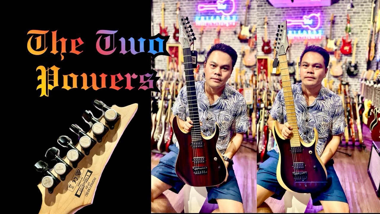 Ibanez RGR621XEBC vs RGDIX6MRW - two baritones in high gain - YouTube