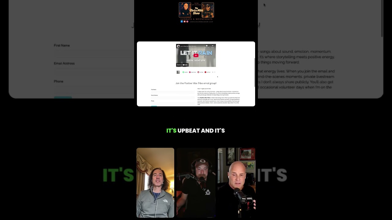 Promoting Creativity:  Mark Winters' Musical Journey #chrisandmikeshow #podcast #reels #spotify