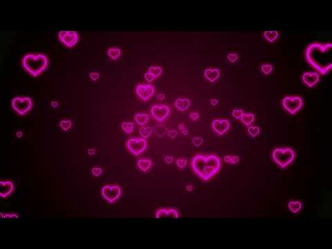 Video Pink Neon Light Hearts Flying????Heart Background Video... - youtube