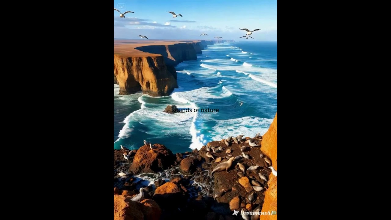 Sea Cliffs and Big Waves 