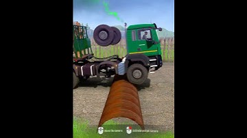 Mudrunner pc game with Speed Bumps #mudrunner #pcgame #shorts