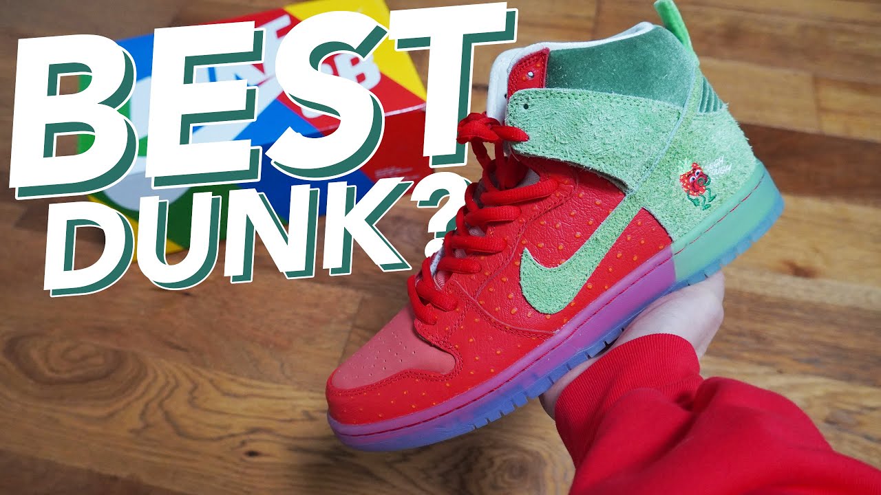 BEST SB OF 2021? - Nike SB Dunk Strawberry Cough Review - YouTube