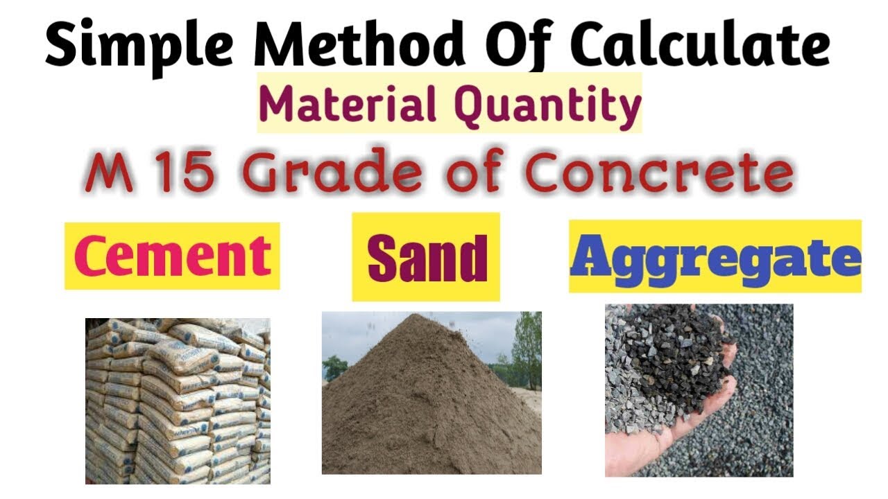How To Calculate Cement Sand Aggregate For M15 Grade Of Concrete how-to-calculate-cement-sand-aggregate-for-m15-grade-of-concrete