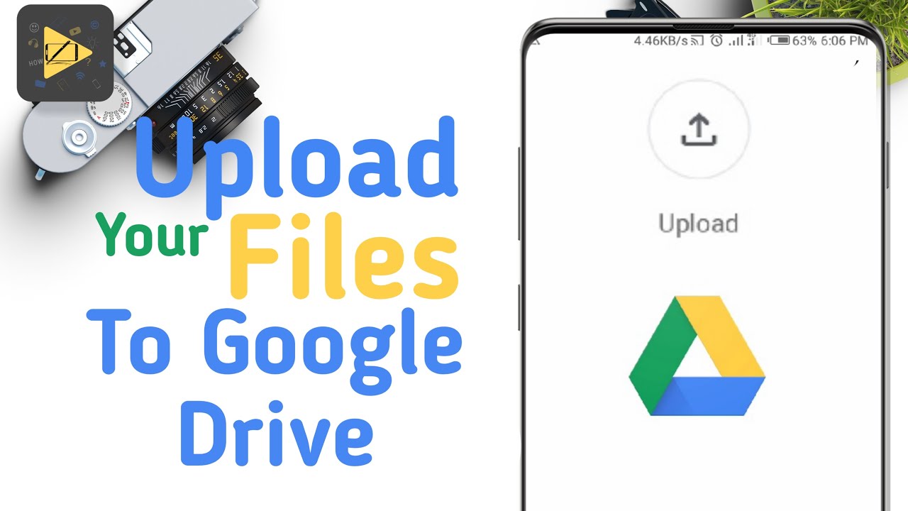 how to upload a video to google drive on iphone