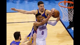 Klay Thompson Defense On Russell Westbrook, March 16, 2019