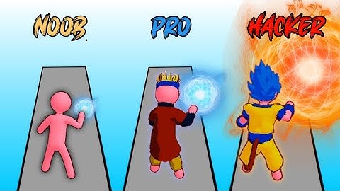 Noob🙂 vs Pro😁 vs Hacker😈 - Manga Rasengan Run