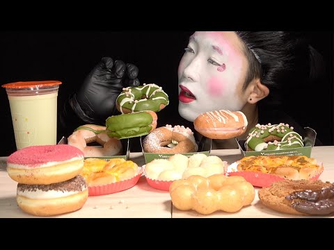 ミスタードーナツ新作とか色々食べまくる！[モッパン/ASMR/咀嚼音/大食い/Mukbang/Eating Sounds]Mr Donuts