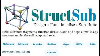 Substitute Building Units in a MOF in Under 30 Seconds | StructSub