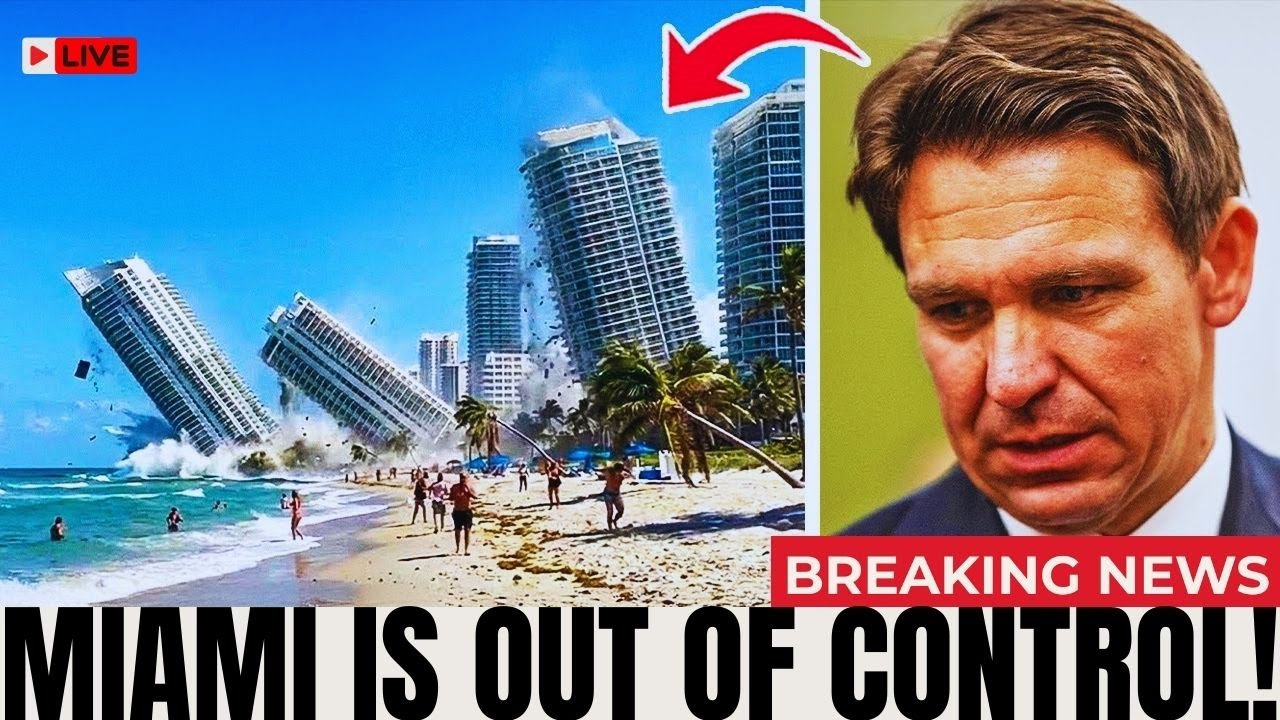 Florida Governor Stunned As Multiple Buildings In Miami Sink At A Terrifying Rate
