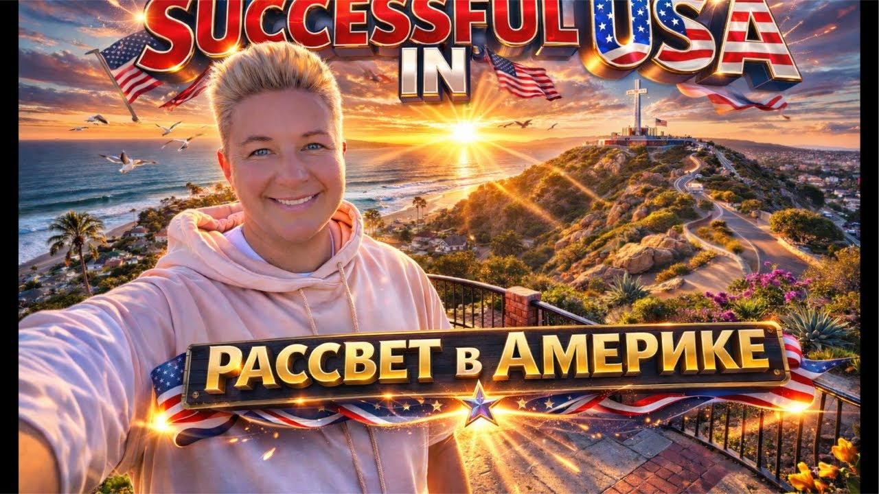 Наш первый рассвет в Америке на стриме