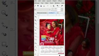 How to Design a Birthday calendar Flyer in CorelDRAW #tutorial #shorts