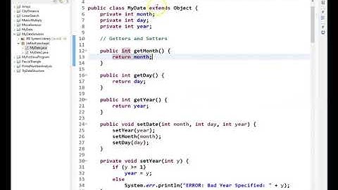 CSC-220 - Chapter 9 - The MyDate Class Development (3 of 6)