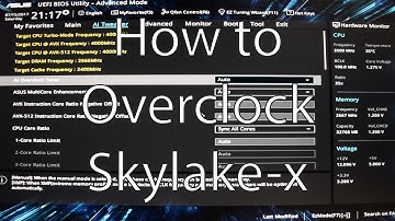 How to Overclock Skylake X : The Basics