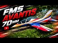 FMS Avanti s 70mm (aerobatics + low passes) FULL FLIGHT AMAZING JET !