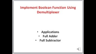 demultiplexer- Implement the Boolean functions using demultiplexer-Digital Design-51