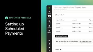Setting Up Scheduled Estimate Payments