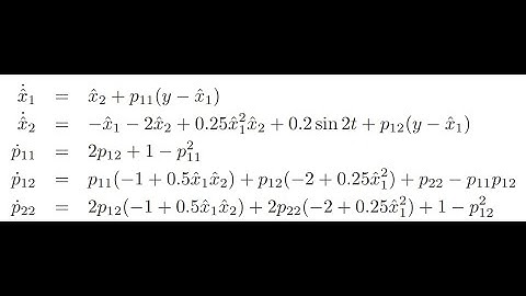 Extended Kalman Filter example