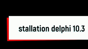 Installation delphi 10.3 RIO