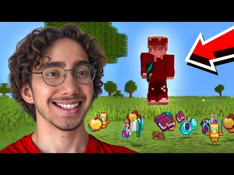Minecraft but every time I fall I get an OP loot?!