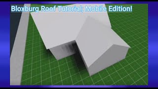 Bloxburg Build Tutorial; How To Place A Gable Roof On Mobile!