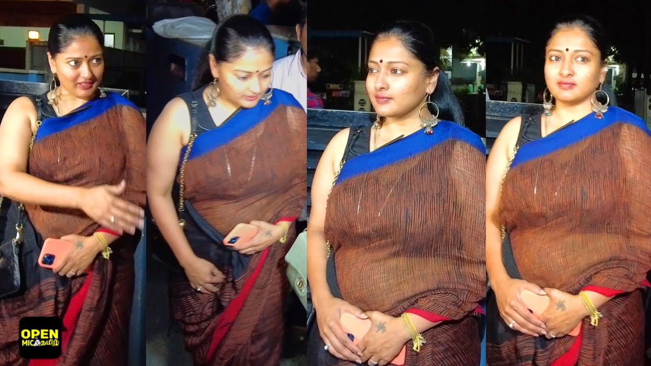 Gayathri Raguram With their Super Cars & Hot Arrival at Nenjukku Needhi  Celebrity Show | BJP | DMK - YouTube