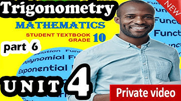 4.4 Application of Trigonometry  ||  GRADE 10 Math Unit 4 Part 6  ||  Alpha New Curriculum