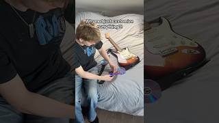 Customizing my guitar strap with old CD’s!