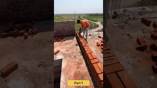 Terrace Brickwork Start 😳 | Cabin Wall Construction #shorts#ytshorts