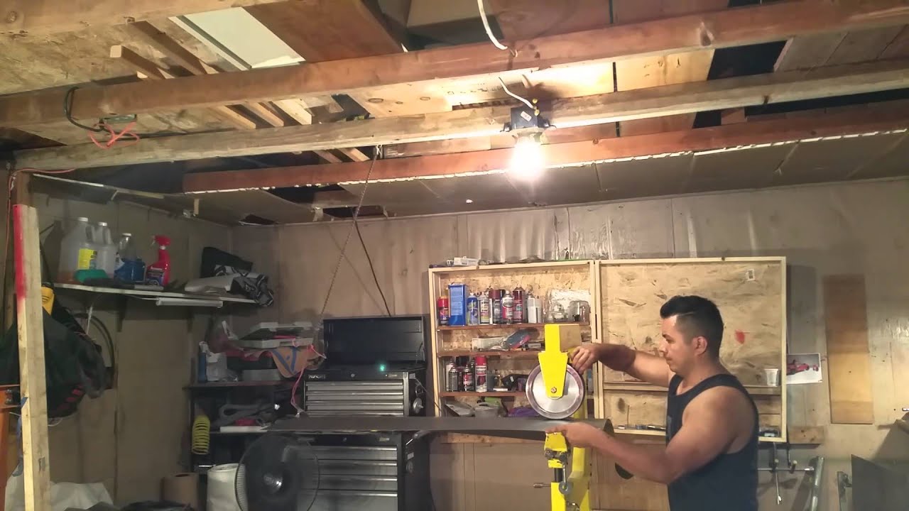 harbor freight english wheel YouTube