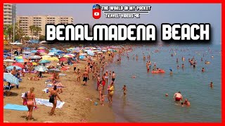 BENALMADENA BEACH Walk | Malaga COSTA DEL SOL beaches | Summer in Spain 2021 4K