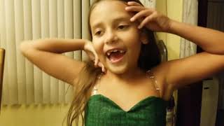 7 Year old Ella&#39;s 1st VLOG &quot;DIY Tinkerbell Costume and got to meet Tinkerbell&quot;