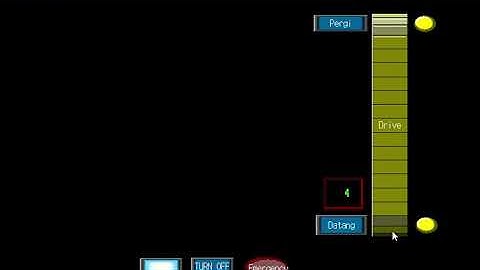 HMI Metoda Eskalator Sederhana - PLC OMRON