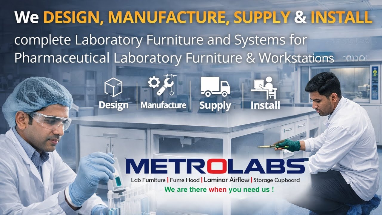 Pharmaceutical Laboratory Furniture & Workstations — Engineered for Compliance | Metrolabs