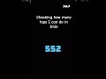 checking how many taps I can do in 1min