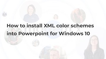 How to install XML color schemes into PowerPoint for Windows 10