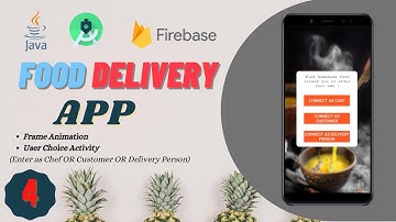 FOOD DELIVERY APP || Frame Animation || Java || Android Studio || Firebase