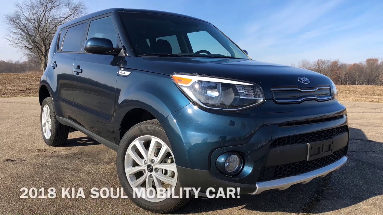 2018 Kia Soul + Mobility Wheelchair Accessible Hatchback! Like New! Manual Rear Entry Ramp Stk