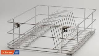 Right Angle Kitchen Basket | Maximizes drawer space for more storage