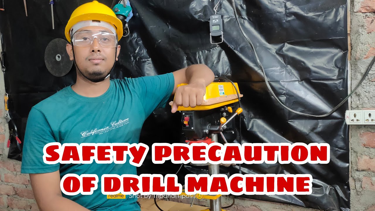 safety precaution of bench drill //Safety precautions while drilling YouTube