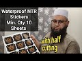 Waterproof sticker sheet| ntr waterproof stickers|grow your business with stickers #sticker