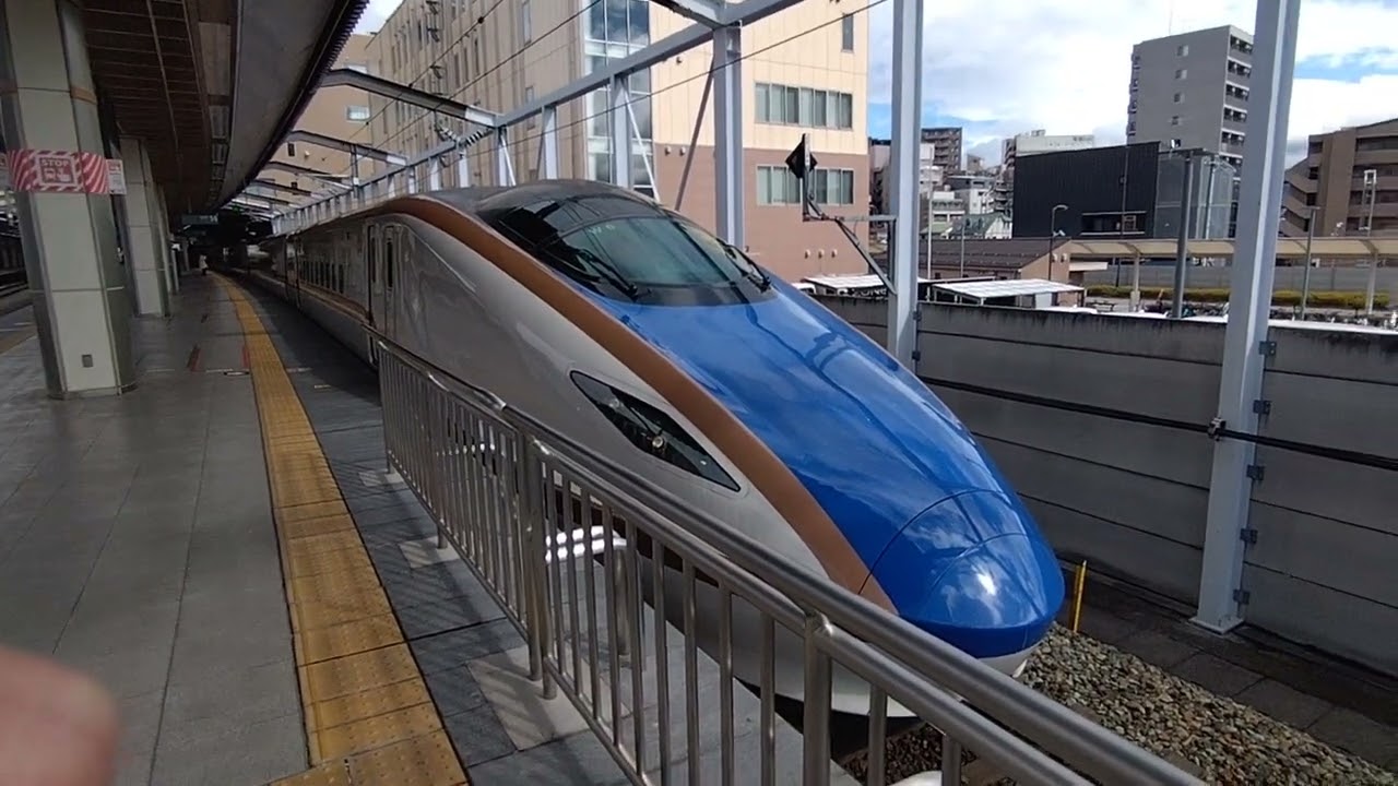 W7系W編成(12両)長野始発あさま618号東京行き JR長野駅発車